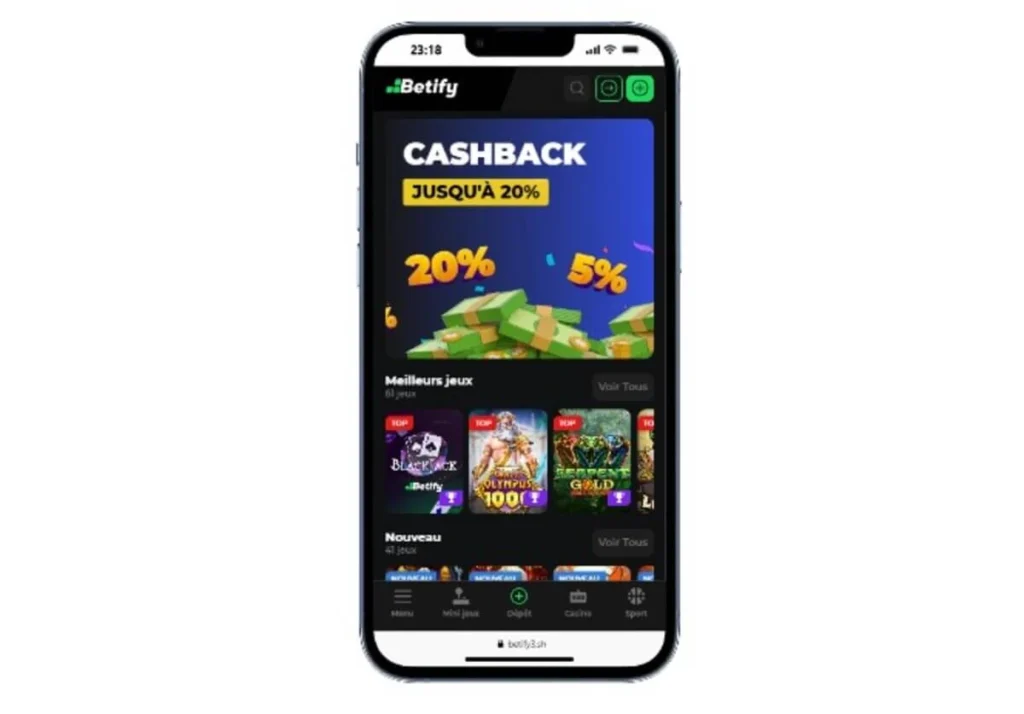 betify casino mobile
