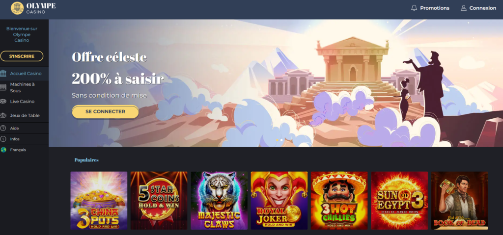 site olympe casino