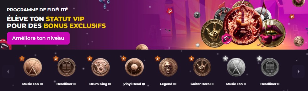 programme VIP rockstar casino