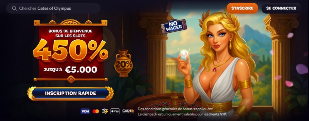 pack de bienvenue sur aphrodite casino
