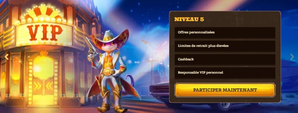 programme VIP Lizaro casino