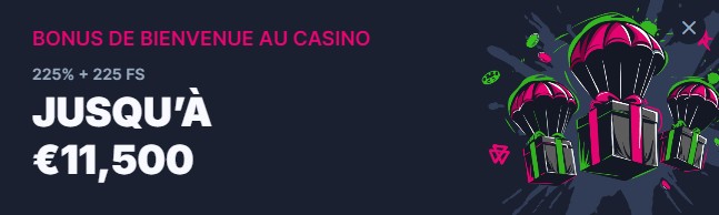 bonus de bienvenue sur Betsio casino