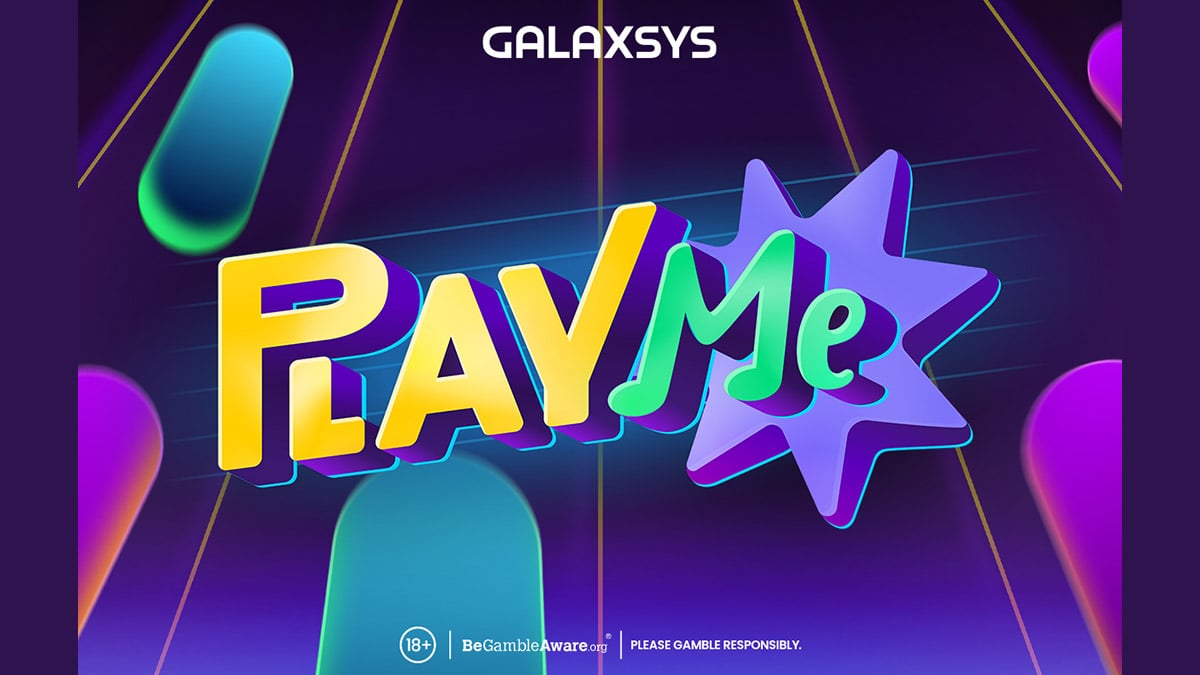 Écran de lancement officiel de Play Me par Galaxsys, affichant le clavier piano et le multiplicateur en action