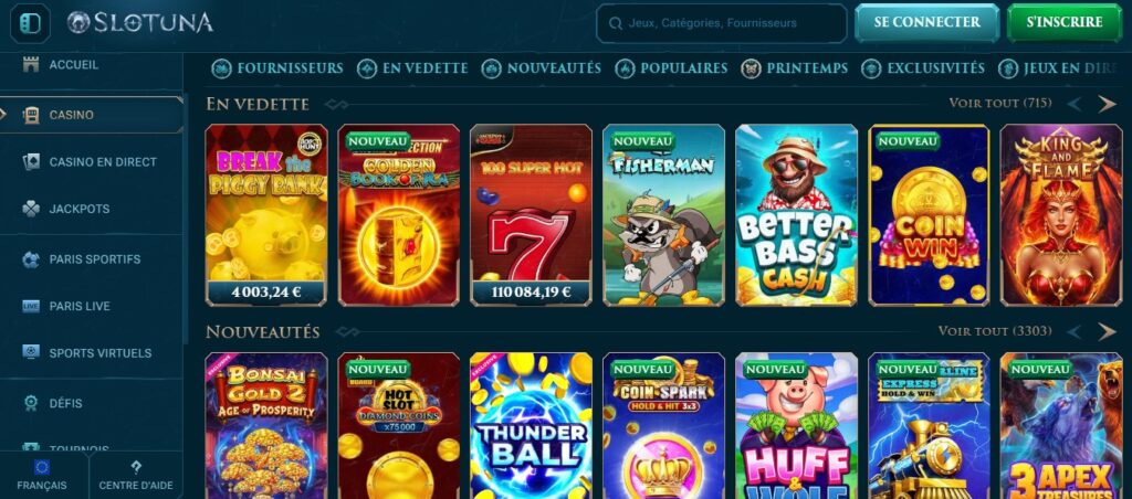 machines a sous slotuna casino