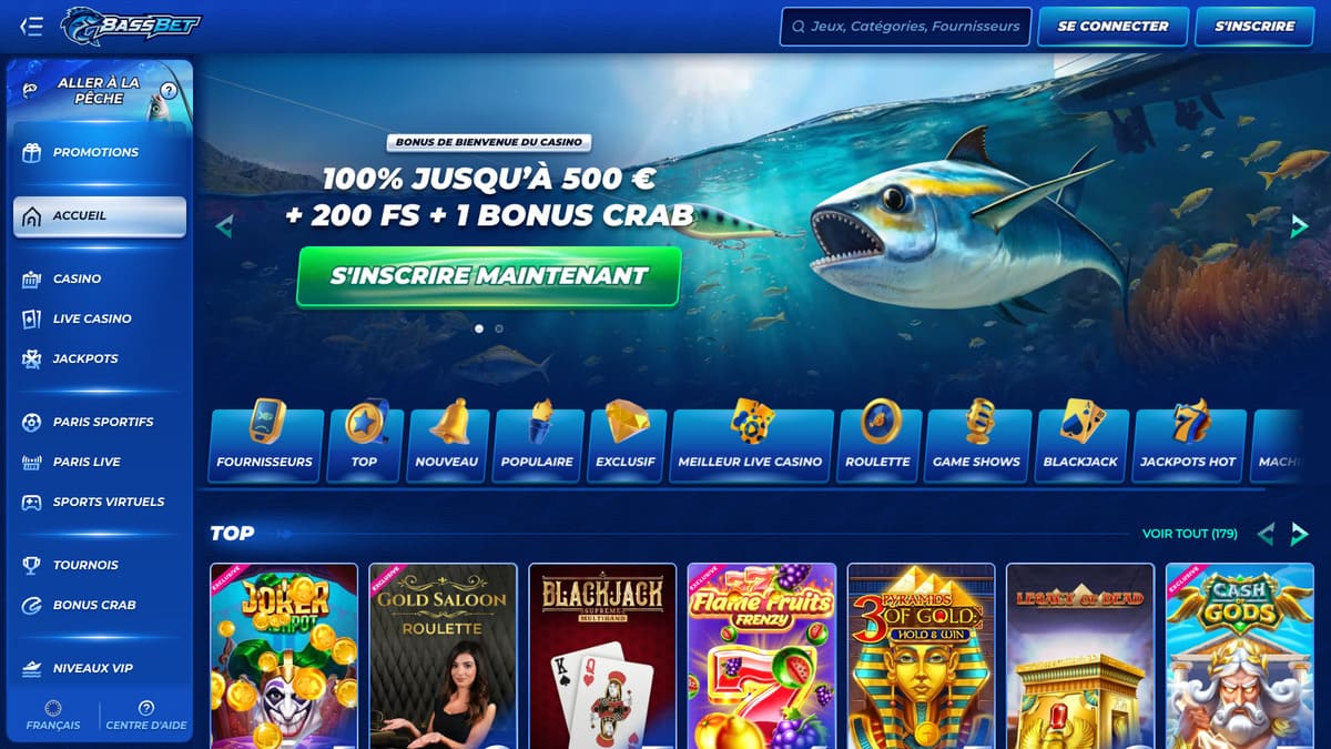 Lobby de Bassbet Casino