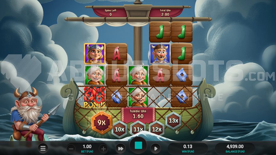 Écran de Free Spins de Cod of Thunder Dream Drop avec le filet qui collecte les poissons bonus