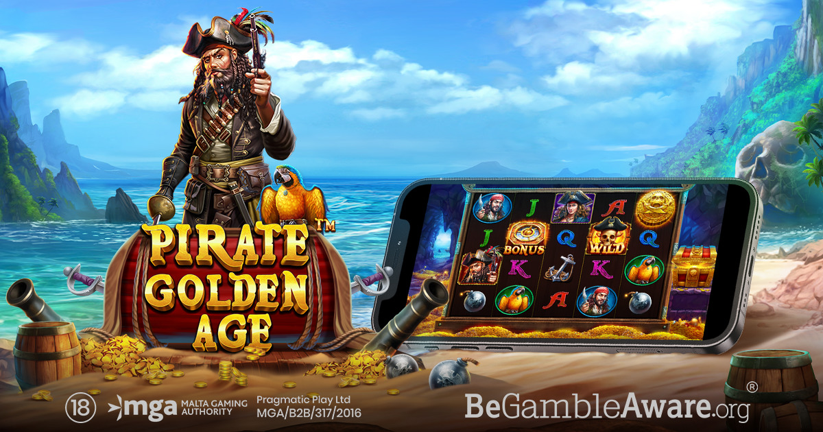 Visuel promotionnel officiel de Pirate Golden Age, slot pirates signé Pragmatic Play sorti en 2022