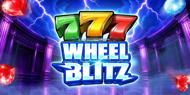 Roue bonus de 777 Wheel Blitz affichant les quatre niveaux Opale, Rubis, Émeraude et Diamant