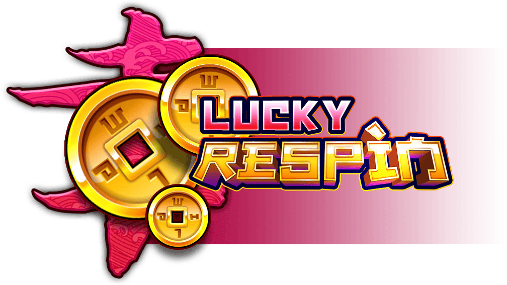 Illustration officielle du Lucky Respin sur Coins of Fortune avec le multiplicateur collecté