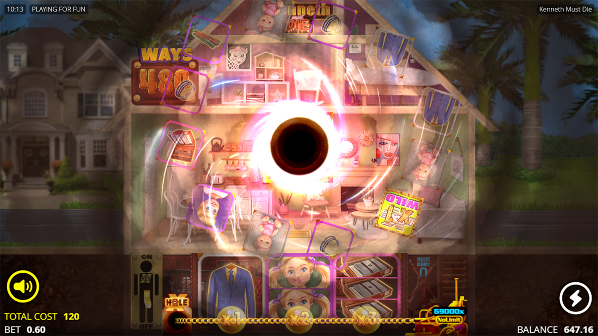 Feature xHole de Kenneth Must Die aspirant des symboles pour les répartir sur les rouleaux