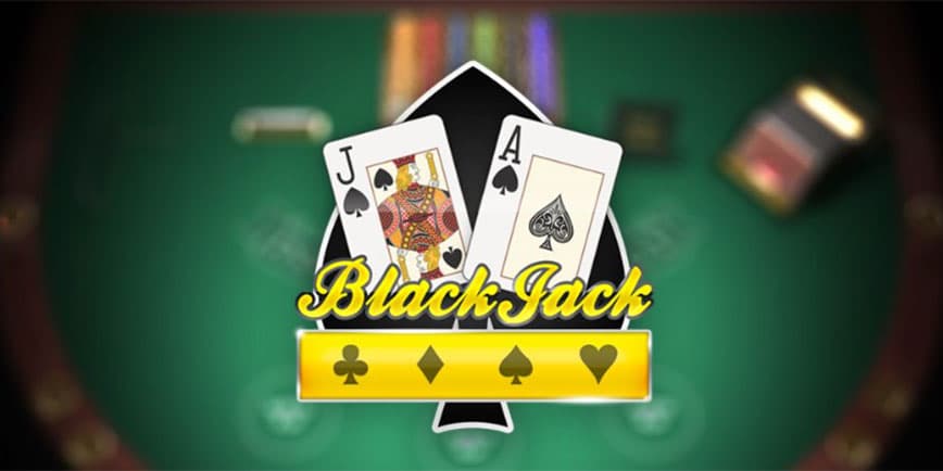 Bannière European Blackjack MH avec valet et as de pique sur un tapis vert Play'n GO
