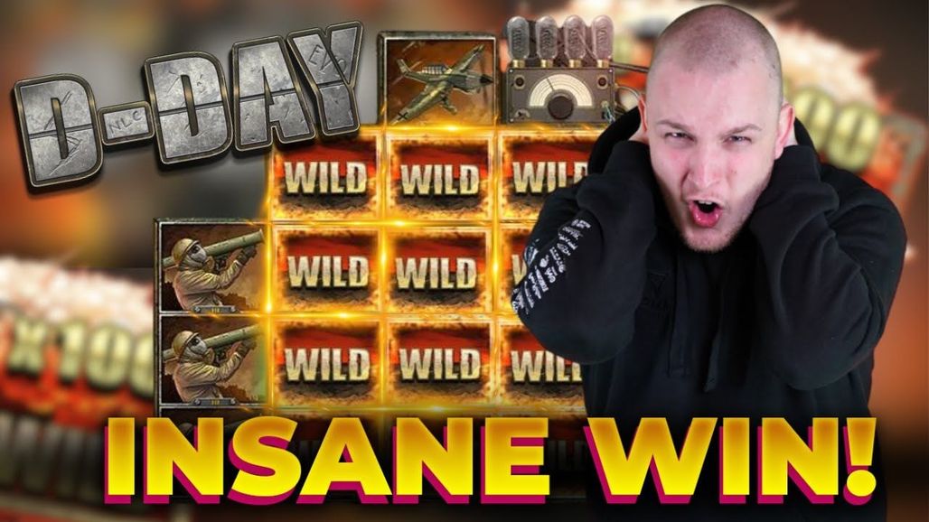 Symbole Wild actif sur la grille de D-Day pendant une mécanique aléatoire du jeu de base