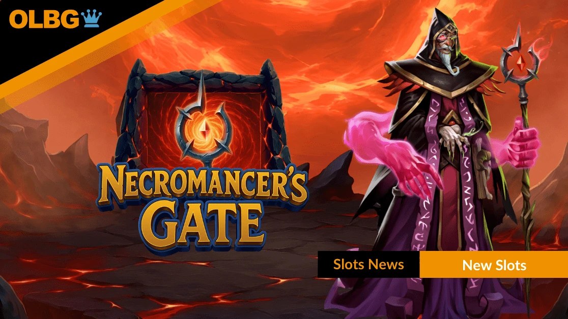 Écran de jeu de Necromancer's Gate montrant la porte de pierre et l'énergie surnaturelle en fond